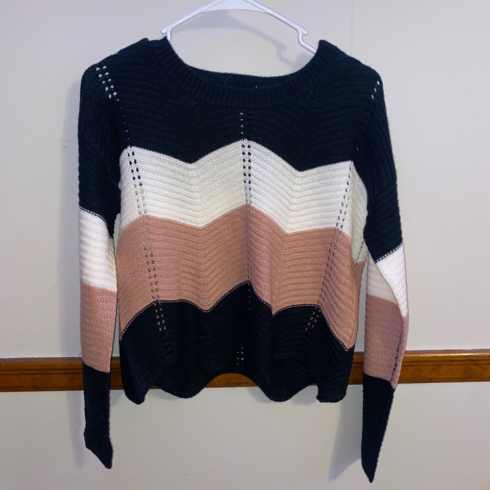 Striped Size Small Knit Sweater